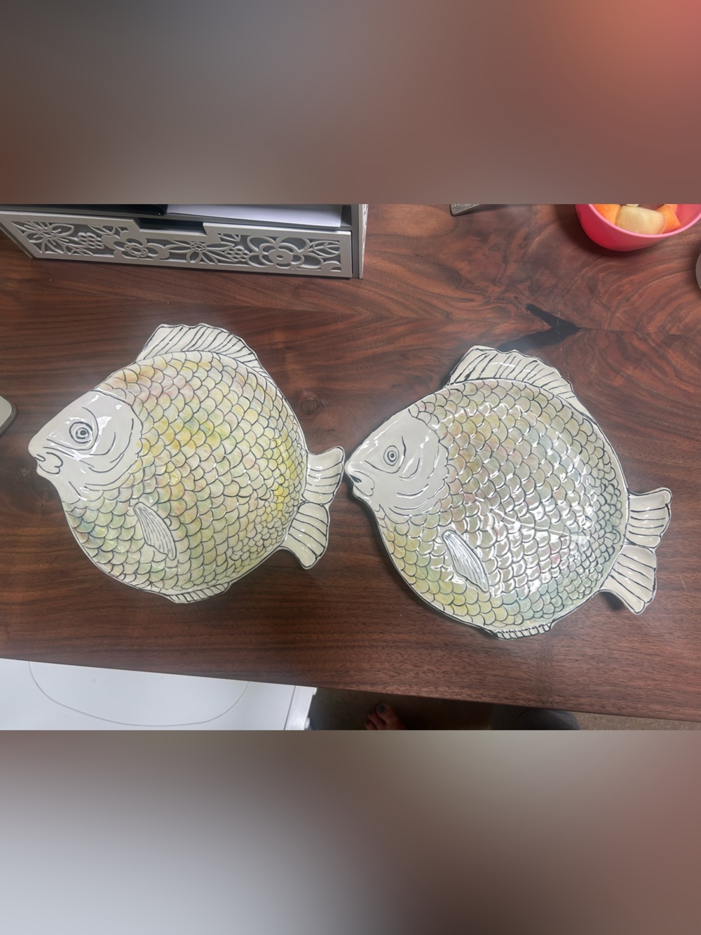Vintage fish plates- circa 1969